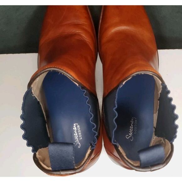 Oliver Sweeney London Mens Brown Leather Chelsea Boots US 12 UK 11 EU 45 - Picture 9 of 12